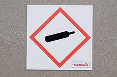 Segnale pericolo - plastica stampata