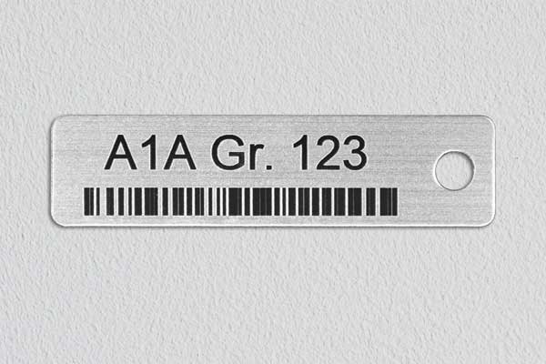 Resinoplastica incisa - marcacavi testo barcode