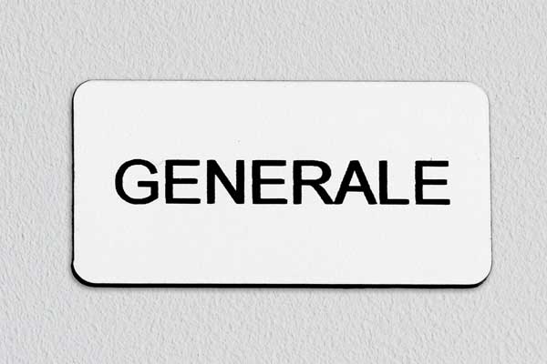 Generale - plastica incisa