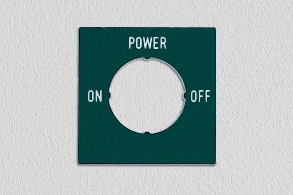 Resinoplastica incisa - interruttore ON OFF