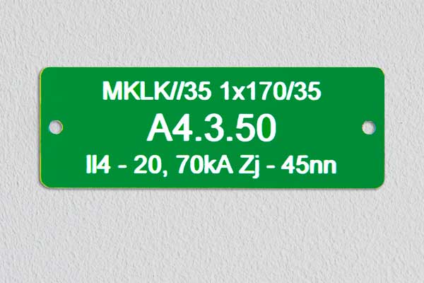 Resinoplastica incisa - multilinea con testo