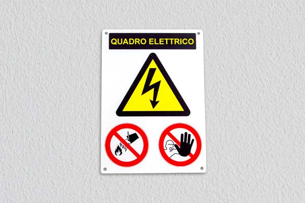 Quadro rischio e divieti - Plastica stampata