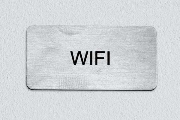 WIFI - Acciaio INOX inciso