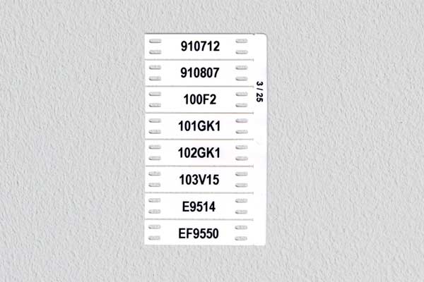 Plastica flessibile ABS - segnacavi
