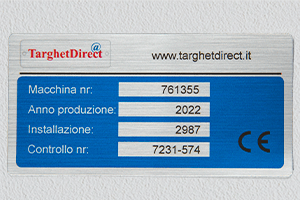 Adesivo industriale identificazione