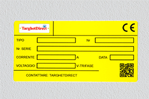 Adesivi industriali impianti - codice QR
