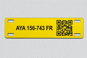 Resinoplastica incisa - siglatura cavi codice QR
