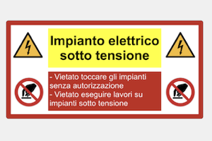 Avvertimento e divieto impianti