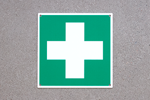 Cartello emergenza alluminio stampato fotoluminescente
